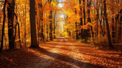 Fototapeta premium leaves forest of trees