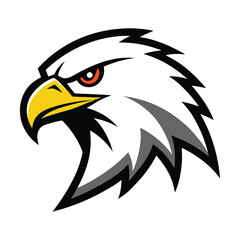 eagle head mascot logo vector art illustration