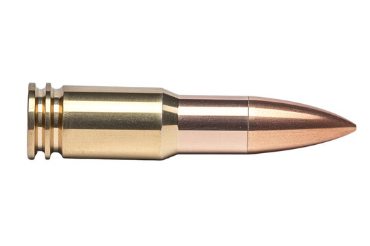 a bullet on a white background