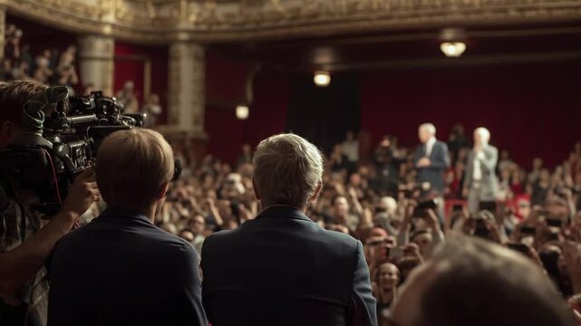 Politicians Address a Large Audience at a Public Event Generative AI