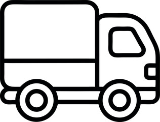Truck icon isolated on transparent