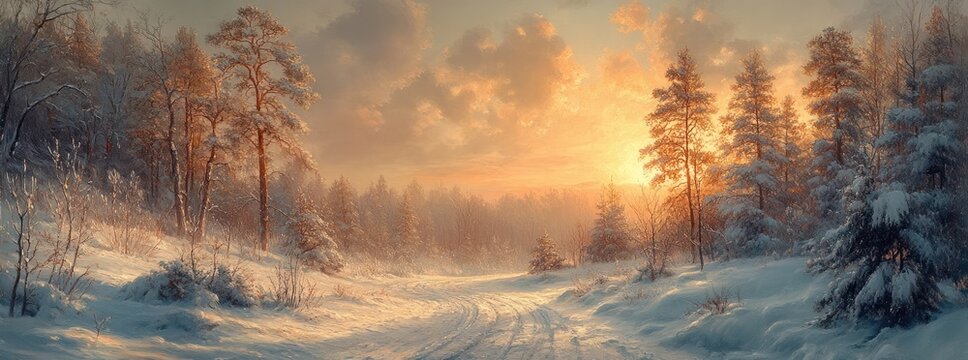 View of Winter Landscape in Sauerland Germany Snowy Forest Mountains and Hills