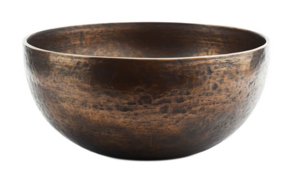 Alms Bowl for Islamic Charity Practices - Isolated on White Background