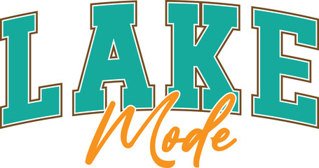 Summer lake mode varsity font