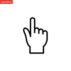 hand cursor select icon