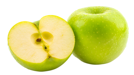 Fresh Red Apple Isolated on White Background - High Quality Stock Image with 16:9 Aspect Ratio and Version 6.1