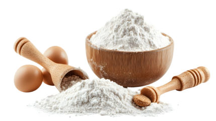 High-Quality Baking Powder Isolated on White Background for Culinary Use