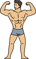 Fototapeta premium 보디빌더