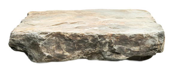 Altar Stone for Christian Worship - Isolated on White Background