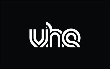 VHE Creative Unique Modern Letter Logo Design. Stylized logo featuring a unique letter design, presenting abstract minimalist aesthetics and modern appeal.
