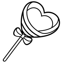 Sweetheart Candy Outline Design