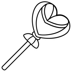 Sweetheart Candy Outline Design