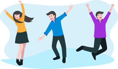 People are having fun at a party