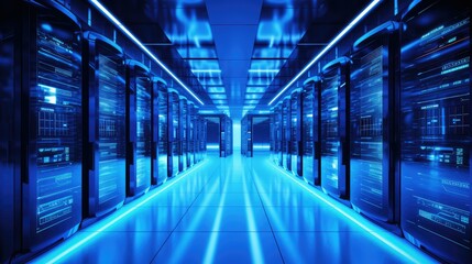 Fototapeta premium servers technology optimization