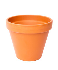 clay pot isolated on white