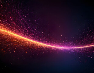 Obraz premium Modern Technology Particle Abstract Background Wallpaper. abstract background with glowing stars.