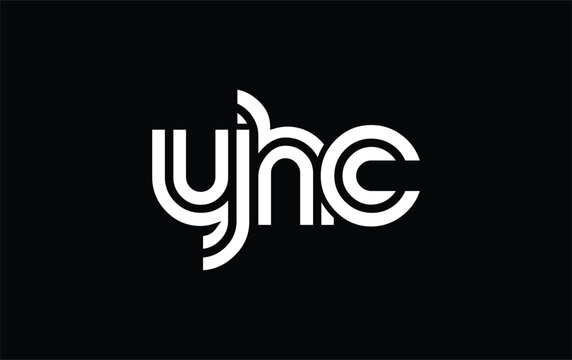 YHC Creative Unique Modern Letter Logo Design. Stylized logo featuring a unique letter design, presenting abstract minimalist aesthetics and modern appeal.
