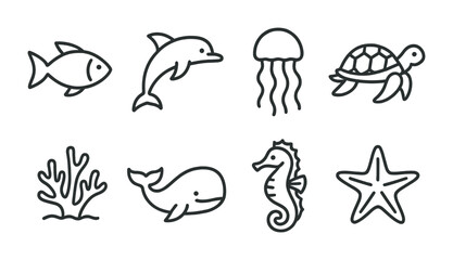 Minimalist icons: calendar, pencil, sticky note, checklist, calm, stopwatch, note, star.