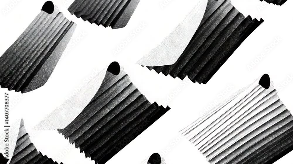 Poster text books and sheets pattern animation in playful design style generative ai