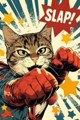 Mighty Cat: A Feline Superhero Ready to Strike!