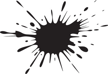   Collection of Black Ink Splashes: Artistic Ink Stain Designs