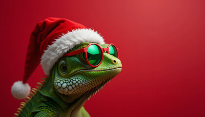 Iguana Holiday Spirit Iguana Decked