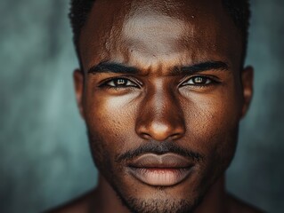 Fototapeta premium Dark skinned man portrait