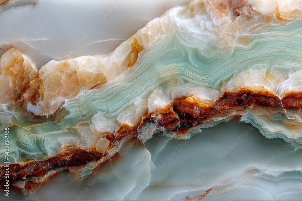Poster abstract marble texture with natural stone veins and intricate patterns creating a stunning, luxurio