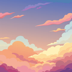 sunset sky and clouds