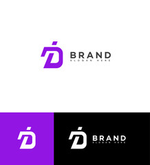 Modern D Letter Logo Design Brand Identity