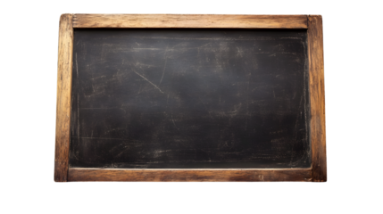 Professional Blackboard Isolated on White Background for Educational Presentations