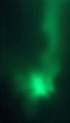 Obraz premium Generative AI Deep Emerald Green Nebula Cloud Abstract Background