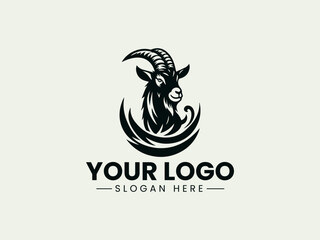 Obraz premium Goat Vector Logo Illustration