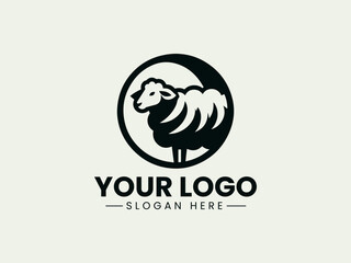 Fototapeta premium Sheep Vector Logo Illustration