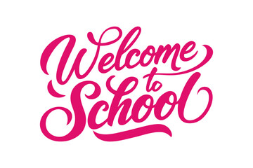 Welcome to School Vector Art Design