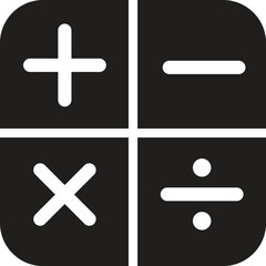 Fototapeta premium calculator icon vector
