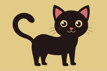 This charming cat vector is fully editable and scalable, making it ideal for both print and web use. Suitable for creative and commercial purposes.
