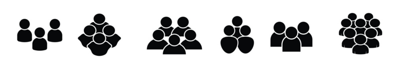 Set of people icon for web design needs, etc