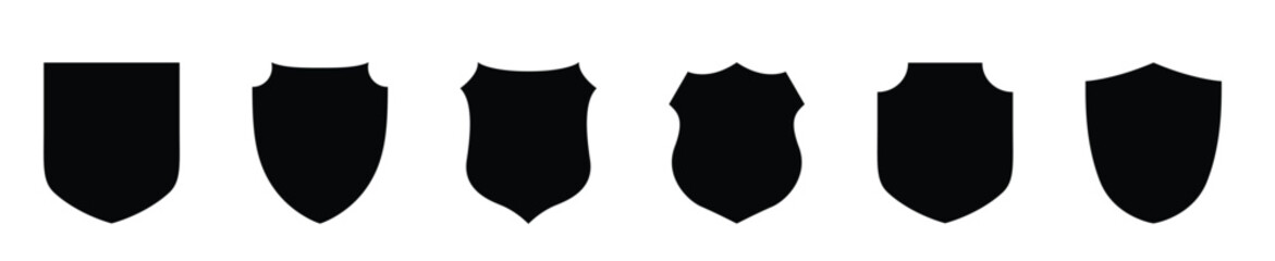 Shield icons set