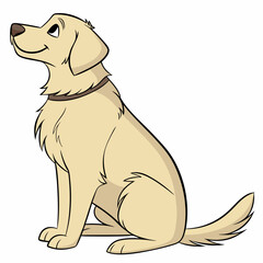 Vector illustration of a dog