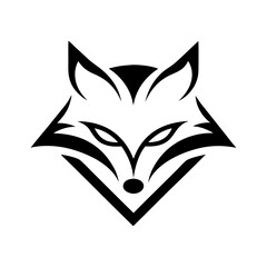 Minimalist Fox Head Logo  Icon Vector Illustration
