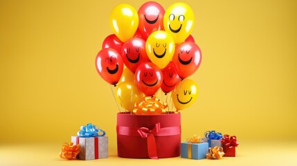 Naklejka premium vibrant gift emoji