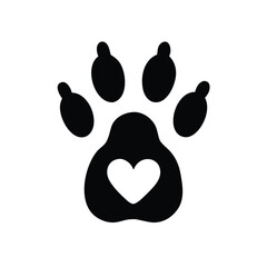 Naklejka premium paw print vector