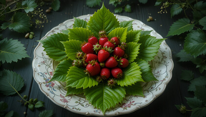 strawberries in a bowl
