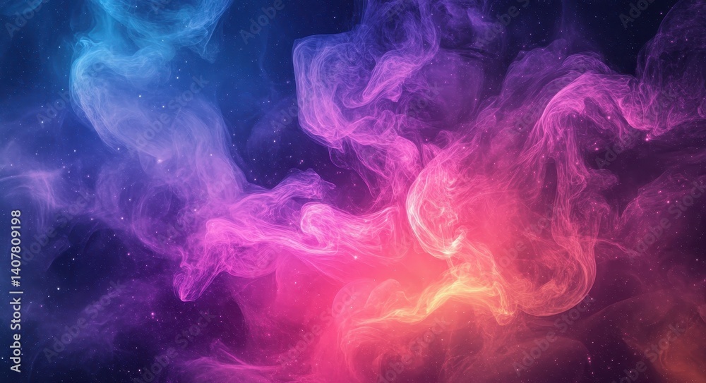 Wall mural texture light. abstract and colourful galaxy background design with nebula and galactic elements
