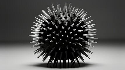 artistic black coronavirus