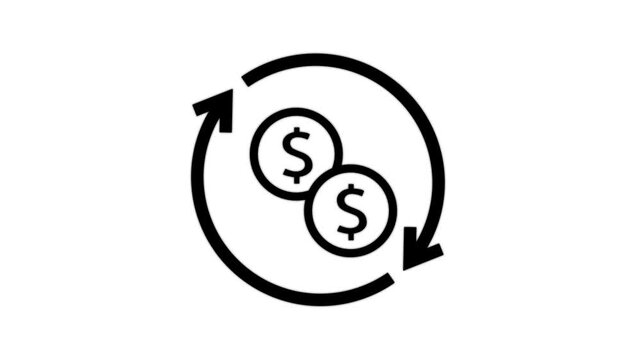 Circular economy animated icon