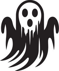 Halloween Ghost Flat Vector Illustration