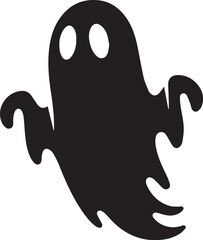 Halloween Ghost Flat Vector Illustration
