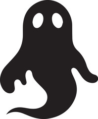 Halloween Ghost Flat Vector Illustration